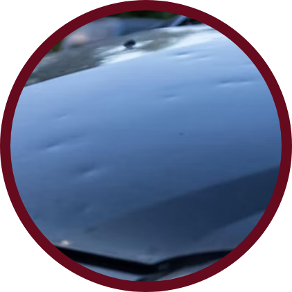 Mid Circle Hail Damage